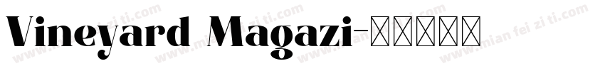 Vineyard Magazi字体转换